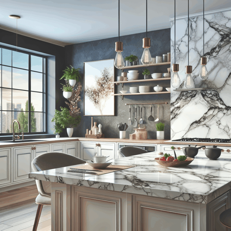 Esta es la opción low cost de Leroy Merlin para renovar la encimera de la cocina sin obras y con un elegante acabado efecto mármol