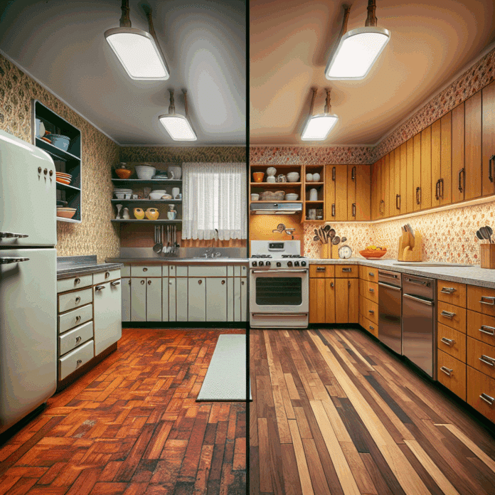 Así se transformó sin obras esta cocina retro de los 60: el cambio es espectacular