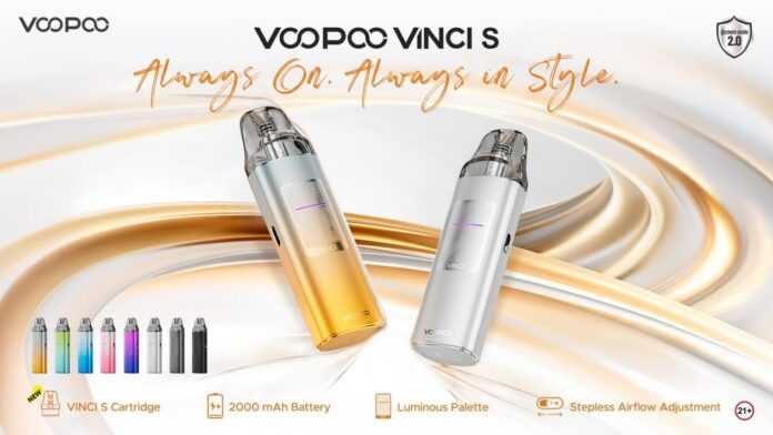 Llega VOOPOO VINCI S: batería de 2000 mAh, potencia de 40W y estética inmejorable