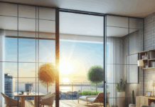 Acceso Luminoso: Puerta Corredera Translúcida hacia la Terraza tiene una puerta corredera translúcida para acceder a la terraza que hace de pared acristalada