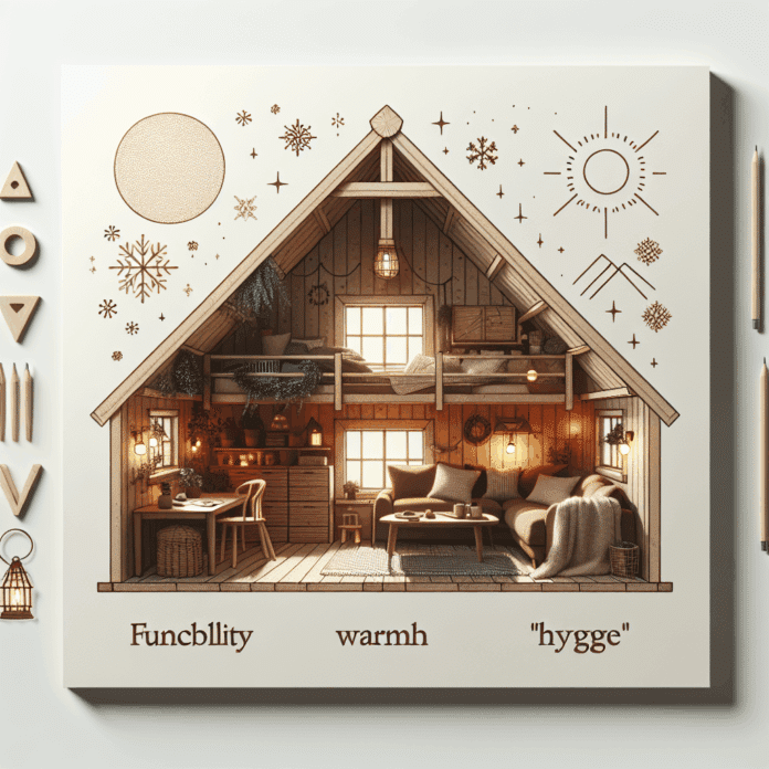 Ático Nórdico: Funcionalidad y Luz de Día, Calidez y Hygge Ático nórdico: funcionalidad luminosa de día, calidez y hygge de noche