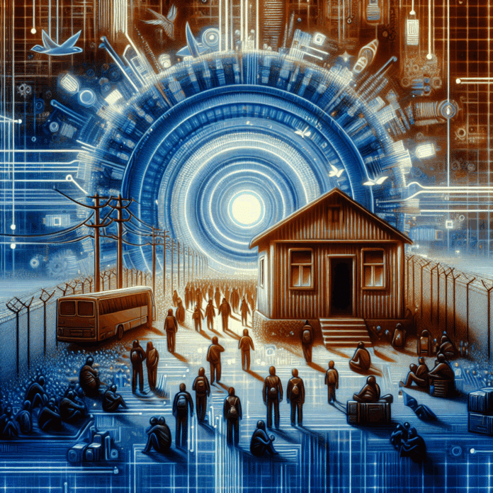 Aumento significativo en las solicitudes de asilo en agosto de A person handing over a passport over approved asylum request papers.