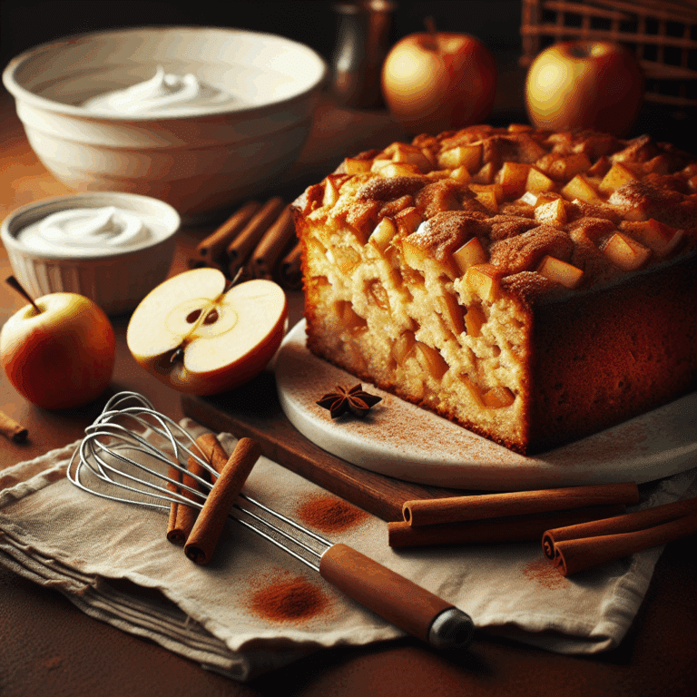 La receta definitiva del bizcocho de manzana jugoso: Con yogur griego y mucha canela