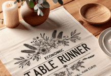 Camino de Mesa Económico: Estilo y Ahorro por Menos de 10 Euros incorporan un camino de mesa y cuestan menos de 10 euros