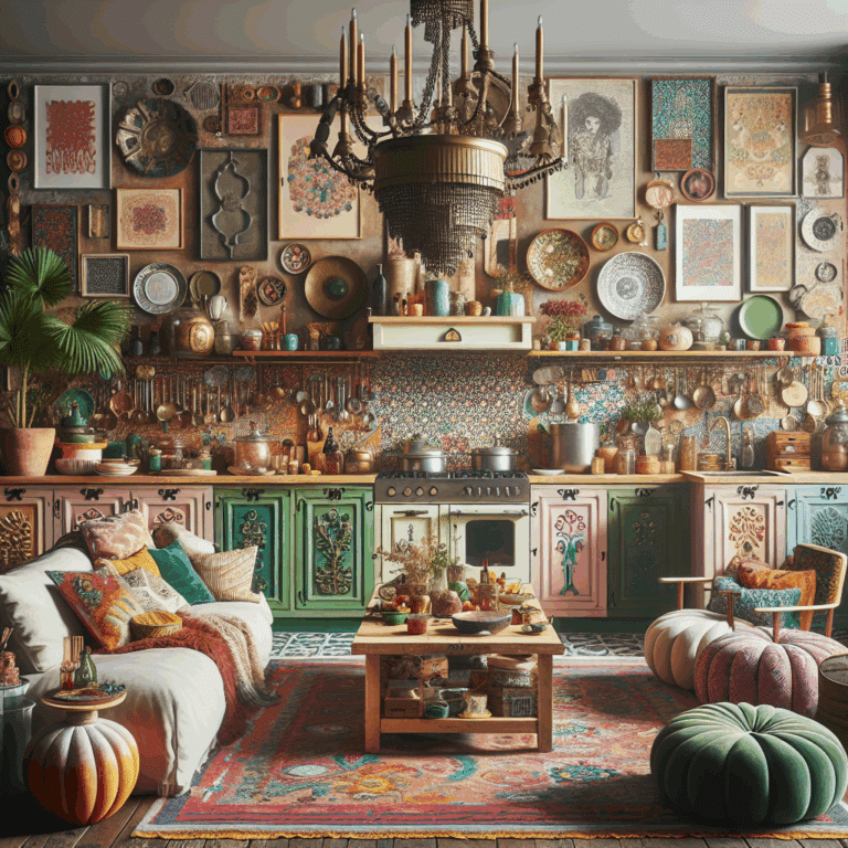 Diseño de cocina maximalista