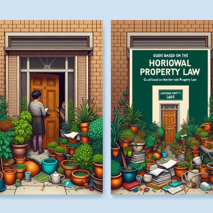 Qué puedes hacer si tu vecino ocupa la puerta del piso con plantas y macetas, según la Ley de Propiedad Horizontal