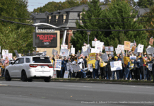 Cómo la Policía Utiliza la Red ALPR de Flock Safety para Vigilar a Manifestantes y Activistas Strathmore No Kings protest N Bethesda MD - G. Edwajrd Johnson CC BY