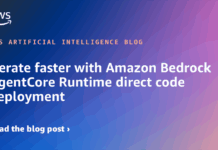 Despliegue Rápido de Código Directo con Amazon Bedrock AgentCore Runtime Iterate faster with Amazon Bedrock AgentCore Runtime direct code deployment