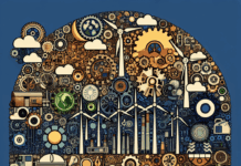 Disminución del 1.1% en el Uso de Energía de Agricultura y Silvicultura en 2023 Combine harvesting crops.