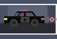 EFF Exige Respuestas Sobre la Eliminación de la Aplicación de Detección de ICE Police car being recorded by phone video