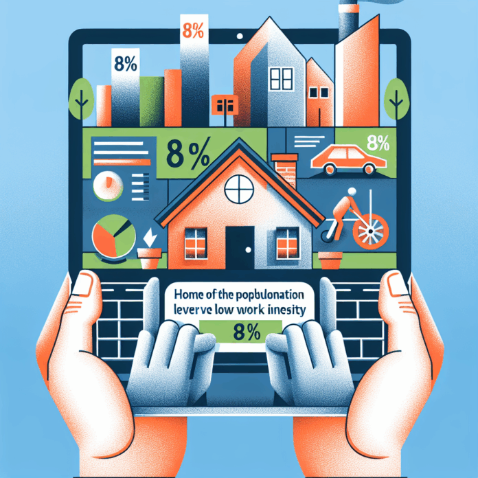 A mother helping her child with the schoolwork.