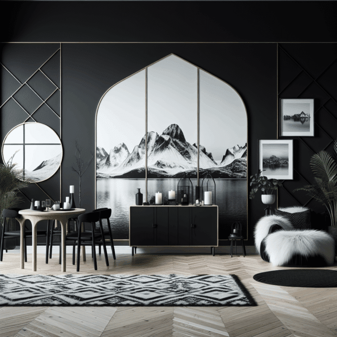 Pisos nórdicos con paredes negras: Descubriendo el dark scandi