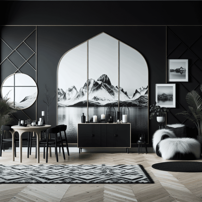Pisos nórdicos con paredes negras: Descubriendo el dark scandi