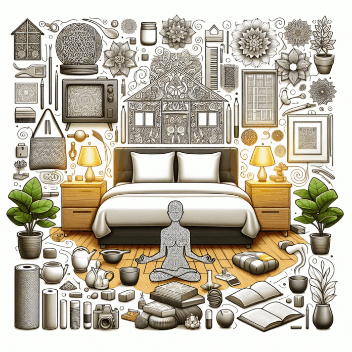 Fusión Serena: Ordena Tu Hogar y Calma Tu Dormitorio Imagen de dormitorio estilo Japandi