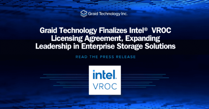 Graid Technology Firma Acuerdo con Intel VROC y Consolida su Graid Technology alcanza un acuerdo con Intel VROC y refuerza su liderazgo en almacenamiento empresarial