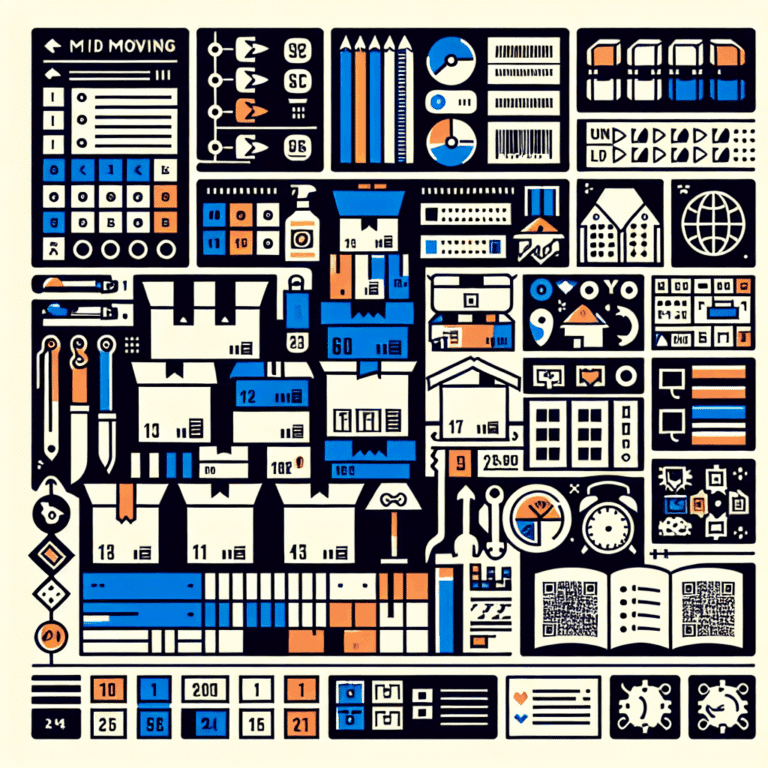 Etiquetado de cajas de mudanza: colores, códigos e inventario