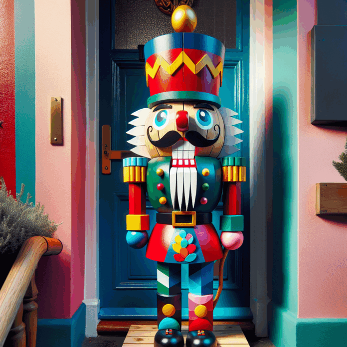 Jamás se me hubiera ocurrido hacer un cascanueces para la puerta de casa con macetas de plástico, latas y botellas