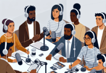 Jóvenes en el Mercado Laboral Actual: Perspectivas y Retos a Través de Podcast young people around working table