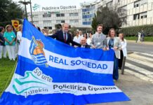 La Real Sociedad Rinde Homenaje a Policlínica Gipuzkoa por su 50 Aniversario en Anoeta La Real Sociedad homenajeará a Policlínica Gipuzkoa este domingo en el Estadio de Anoeta con motivo de su 50 aniversario