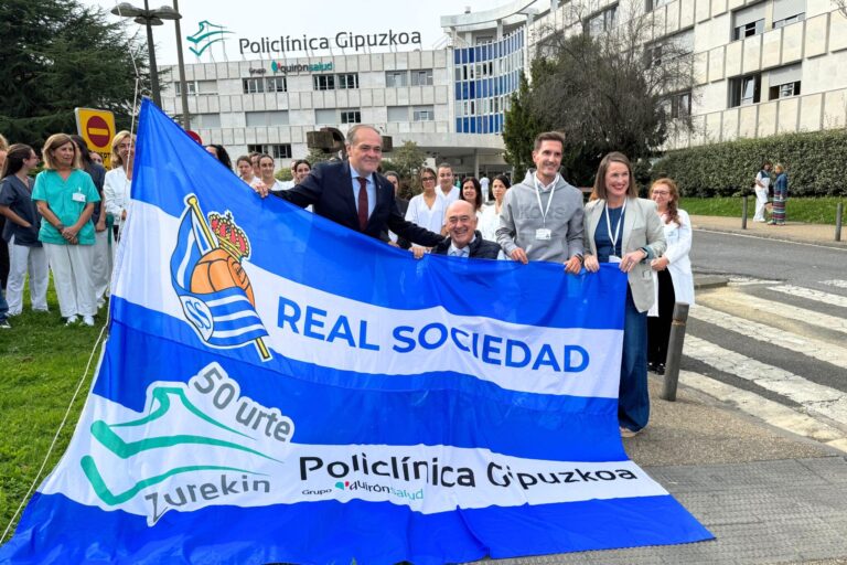 La Real Sociedad homenajeará a Policlínica Gipuzkoa este domingo en el Estadio de Anoeta con motivo de su 50 aniversario