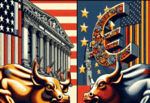 Las Principales Economías Inversoras: Estados Unidos y Alemania 4 people in a corporate setting talking and laughing.