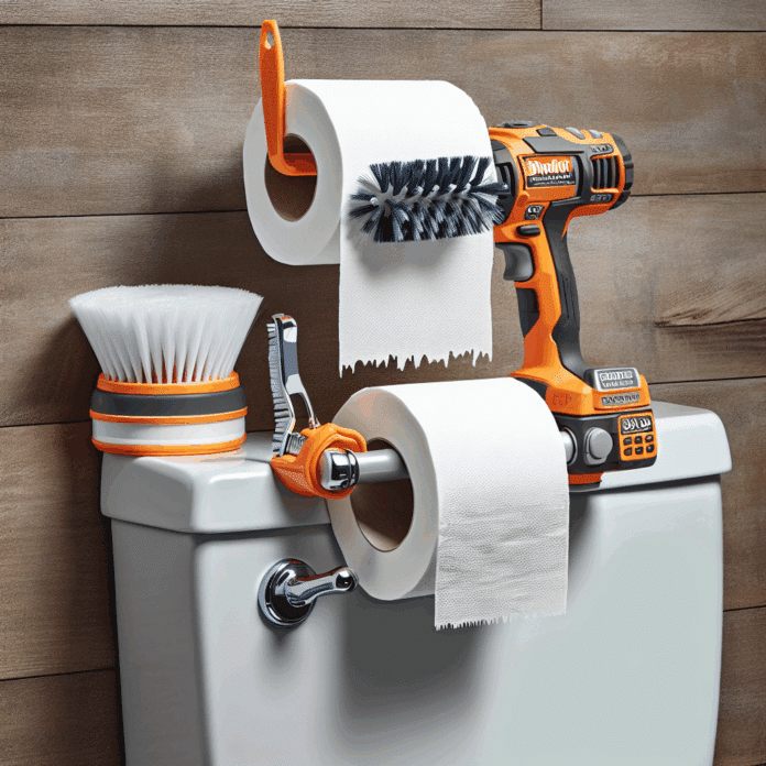 Leroy Merlin Rebaja el Innovador Portarrollos Dos en Uno sin Leroy Merlin rebaja la solución dos en uno, un portarrollos que no necesita taladros e incluye la escobilla del baño