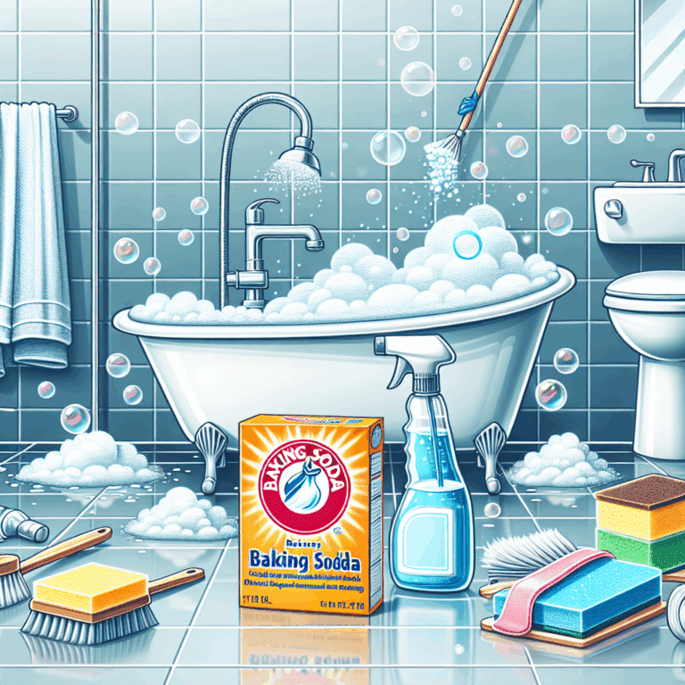 Limpieza del baño con bicarbonato de sodio