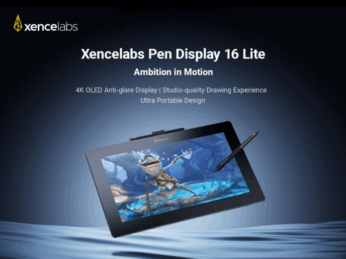 Ya está disponible la pantalla OLED 4K Xencelabs Pen Display 16 Lite