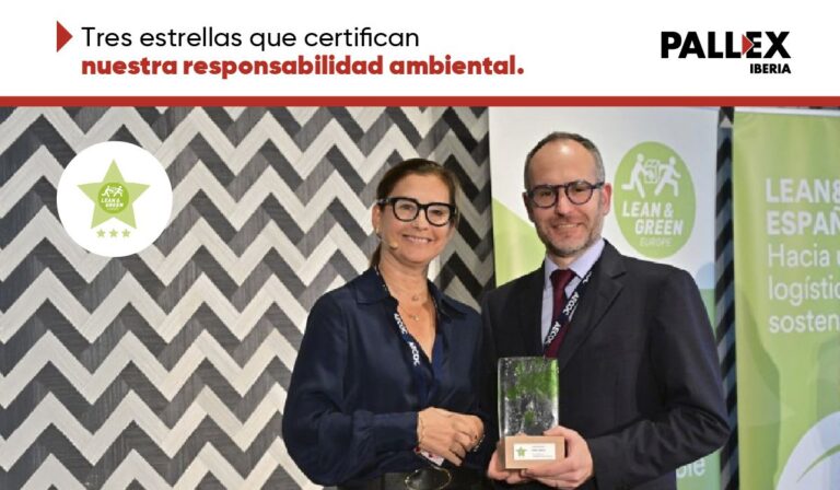 Pall-Ex Iberia, pionera en logística sostenible con 3 estrellas Lean & Green