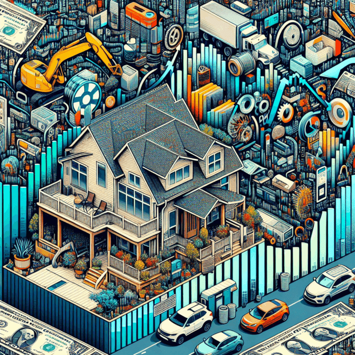 Two people, sitting over a kitchen table, working on a laptop and a calculator.