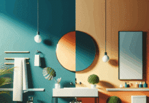 Pintar un Baño de Dos Colores: Ideas, Consejos y Ejemplos Baño pintado en dos colores