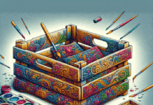 Pintar un Huacal de Madera y Transformarlo en Elemento Decorativo Pintar huacal de madera