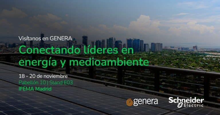 Schneider Electric llevará a GENERA 2025 sus soluciones de gestión de energía y digitalización para hogares, edificios y movilidad eléctrica