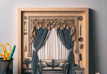 Transforma Cortinas Viejas en Arte para tu Hogar No lo sabía, pero si reutilizamos las cortinas viejas que no queremos, podemos hacer esta obra de arte para decorar el salón o el dormitorio