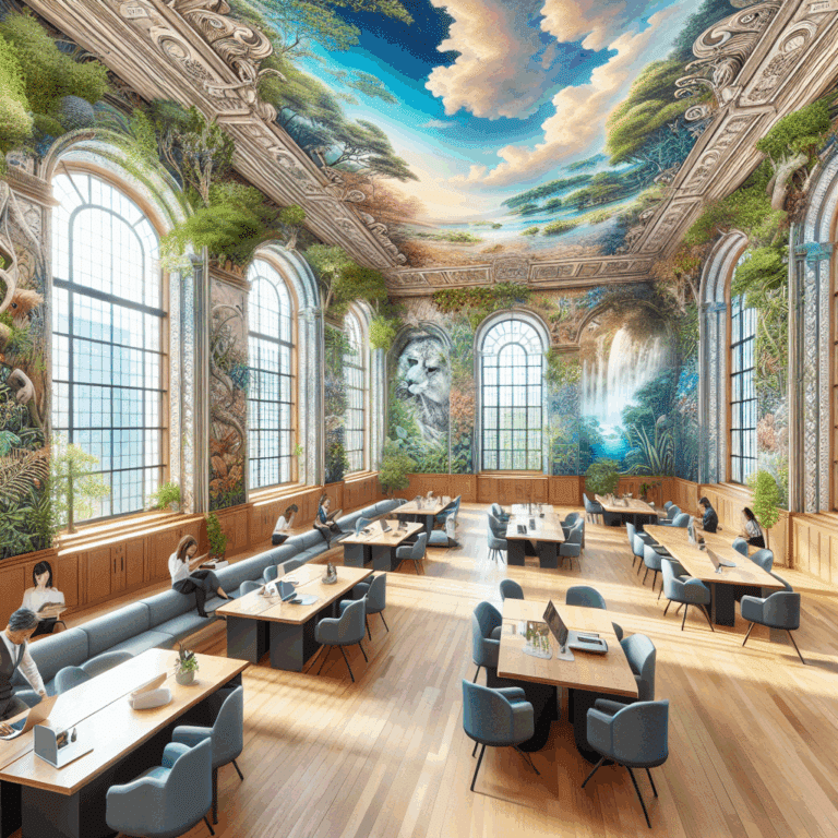 Interiores con paisajes: murales y papel pintado