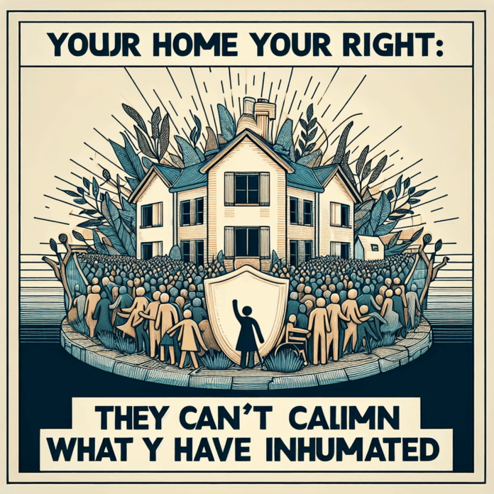 "no te pueden pedir la casa como si no hubieras habitado en ella"