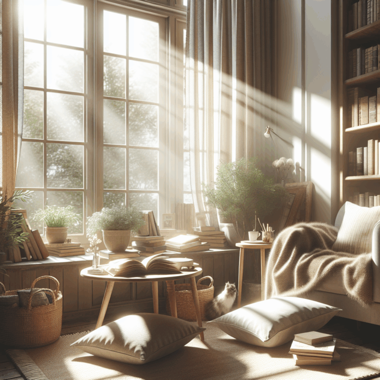llena de luz y confort y con un precioso rincón de lectura