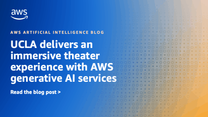 Universidad de California en Los Ángeles Ofrece una Experiencia Teatral University of California Los Angeles delivers an immersive theater experience with AWS generative AI services