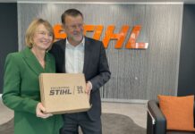 Visita de Elke Büdenbender, Primera Dama Alemana, a STIHL España STIHL España recibe la visita de Elke Büdenbender, primera dama alemana
