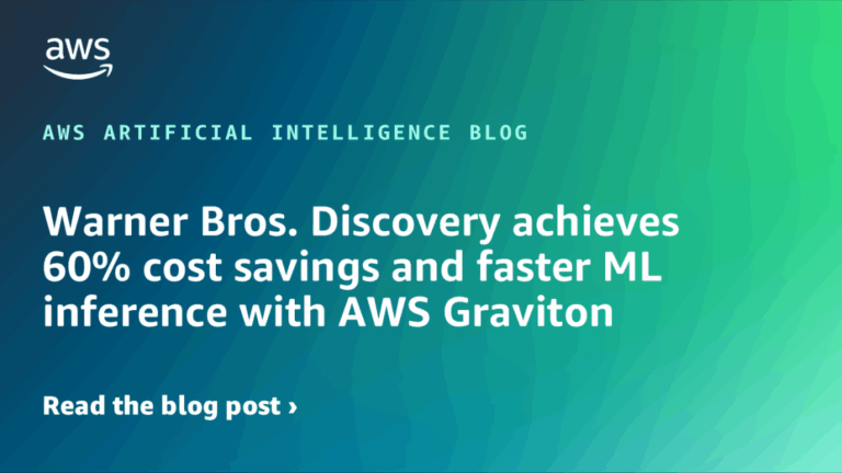 Warner Bros. Discovery achieves 60% cost savings and faster ML inference with AWS Graviton
