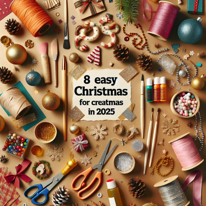 8 Manualidades Fáciles para una Navidad Creativa 2025 8 ideas de manualidades para Navidad: decoración navideña sencilla y elegante