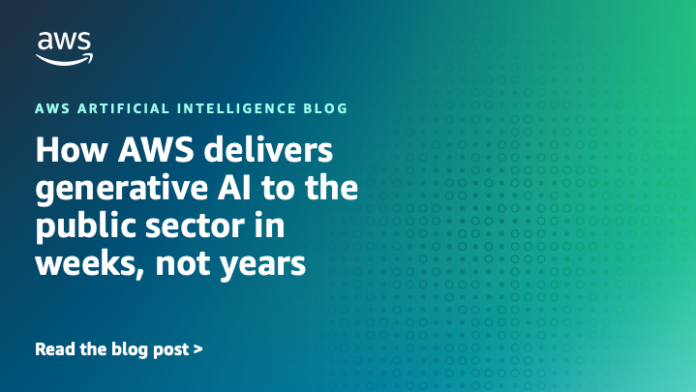 How AWS delivers generative AI to the public sector in weeks, not years