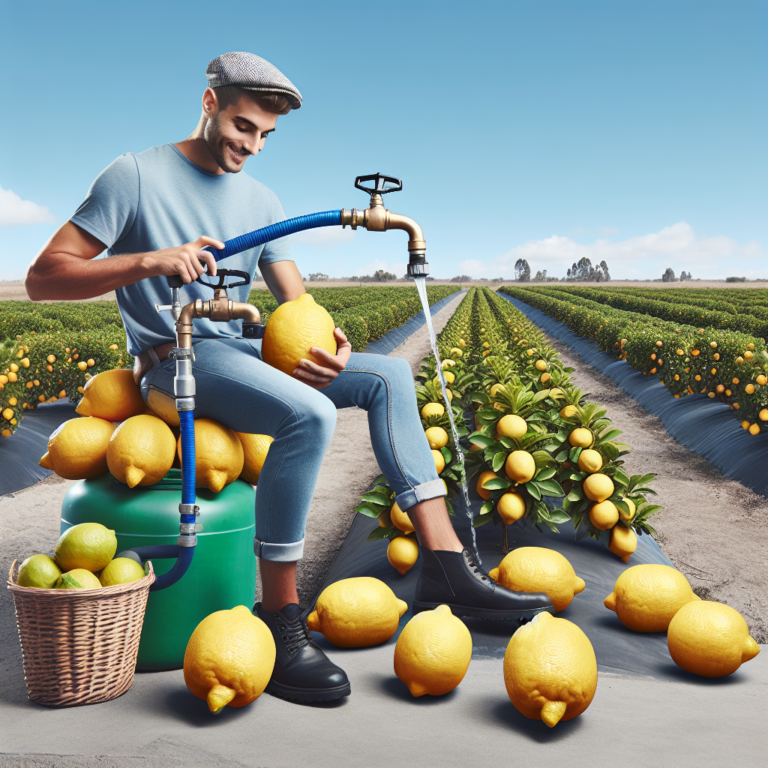 así hay que ajustar el riego del limonero para conseguir limones grandes