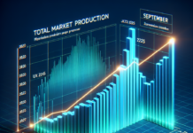 Aumento en la Producción Total del Mercado en Septiembre de 2025 Sparks flying around a person working on a machine in an industrial setting.