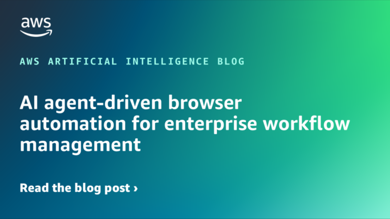AI agent-driven browser automation for enterprise workflow management