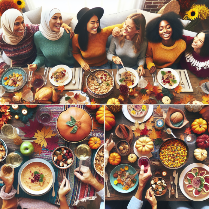 Celebrando la Amistad: Ideas Creativas para una Fiesta de Acción Fiesta de Acción de Gracias con amigos