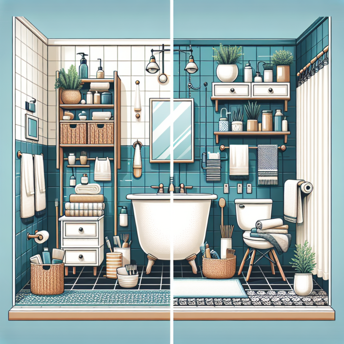 "El baño de nuestra casa de alquiler no podía ser más feo, así lo transformamos de forma económica y sin obras"