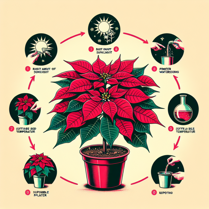 Cuidado de la Flor de Pascua para que Dure Todo "Haz esto en la flor de Pascua para que se mantenga sana y dure de un año para otro"