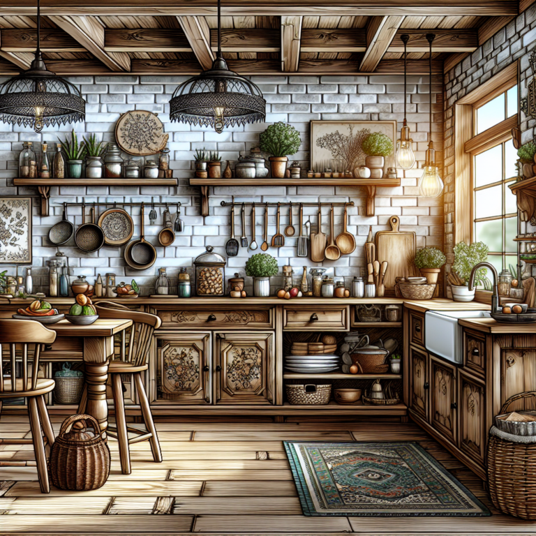 🔴7 ideas fascinantes para cocinas rústicas pequeñas: cómo ganar encanto y espacio