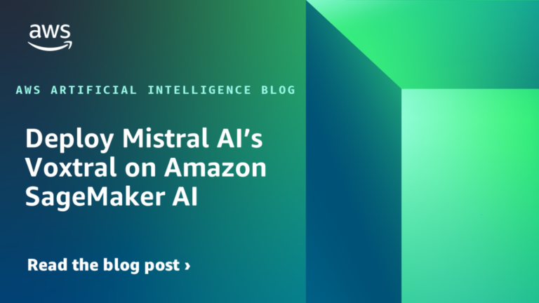 Deploy Mistral AI’s Voxtral on Amazon SageMaker AI